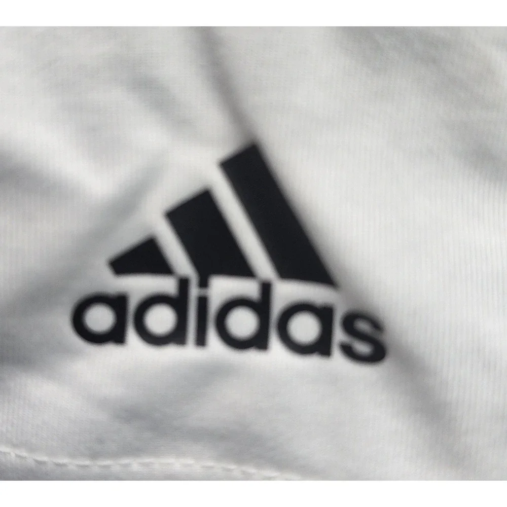 Adidas Boys XS Triple‎ Stripe Performance Slider w/ Cup White AEROREADY